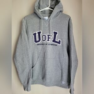 Mens Gray Collegiate  hoodie